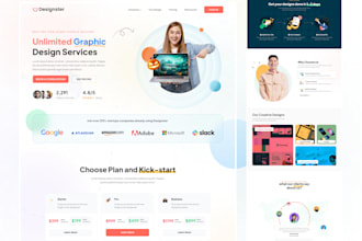 design a professional homepage for your website