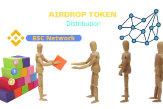 distribute your airdrop token on participants for bsc