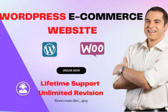 design ecommerce wordpress website or shopify website