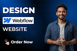 create modern webflow website design, webflow landing page, webflow developer