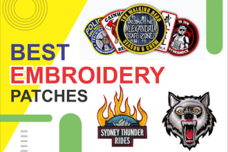 do best embroidery patches for jackets and ship them also