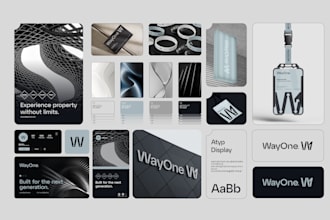 design a premium brand identity, logo and brand guidelines