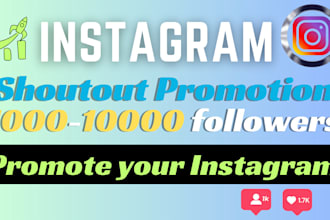 do instagram shoutout promotion in a marketing campaign