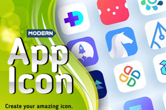 design a professional app icon for mobile app and web