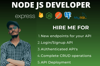 develop rest API using node, express js, and sql, mongo db