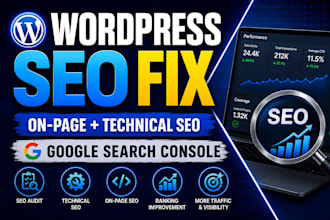 fix wordpress on page SEO and technical issues