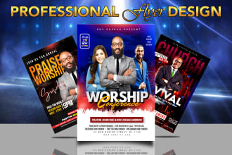 design church flyer, event flyer design