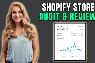 professionally review and audit your shopify store to increase conversions