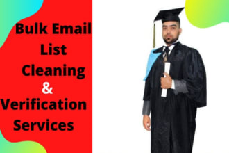 provide bulk email validation and list cleaning service