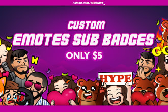 create custom emotes and sub badges in 24 hours