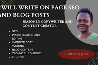 write on page seo and blog posts