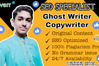 be your SEO ghost article writer or copywriter specialist
