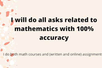 help with math assignments