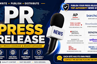 publish your press release on high authority news websites