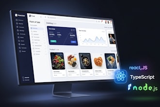 build a modern pos software in react, typescript and nodejs