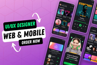 design and redesign mobile app ui ux in figma or xd