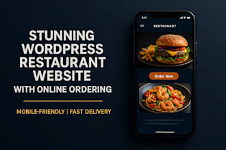create a stunning wordpress restaurant website with online ordering