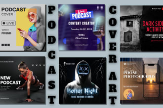 design podcast cover art and album cover artwork