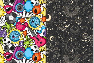 create vector seamless textile repeat pattern within 6 hours