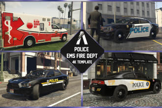 design custom livery of police, ems, cars of fivem