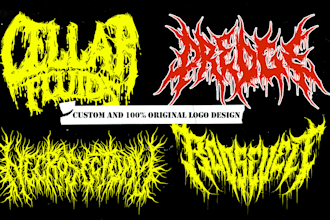 do a metal,hardcore,heavy metal, black metal band logo