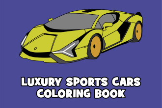 send you luxury sports cars coloring book 37 cars pages