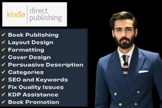 provide professional book publishing service for amazon KDP
