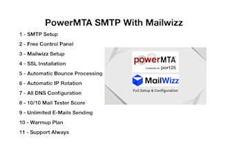 build SMTP server for unlimited email sending with mailwizz