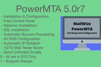 build SMTP server for unlimited email sending with mailwizz
