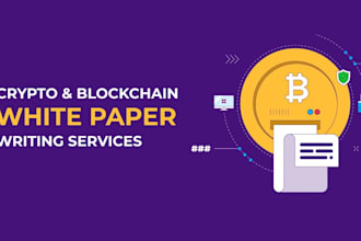 write blockchain, defi, crypto, nft and metaverse whitepaper