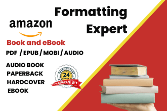 do formatting, layout lead magnet design, typesetting of kindle book or ebook