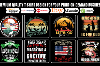 do custom graphic t shirt design and typography or text based t shirt design