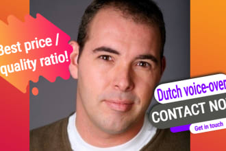 be your professional dutch voice over male voicetalent