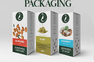 design products label box packaging and sticker design