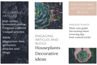 be your gardening article writer