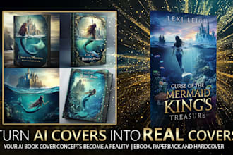 design stunning book cover with original ai artwork
