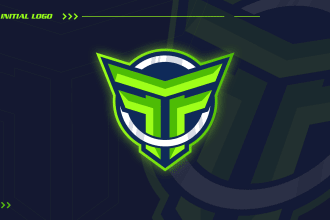 do initial letter esports gaming logo
