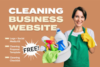design house cleaning business website, pressure washing company booking web