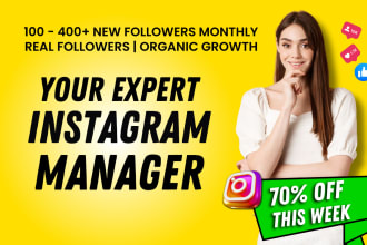 be your expert instagram manager