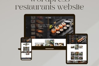 design responsive restaurant website in wordpress
