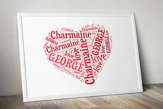 create a Valentines Day poster or card