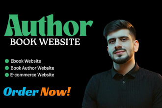 author website, ebook, children book, portfolio, course website, writer website