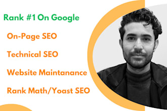 do onpage seo and technical optimization service wordpress website