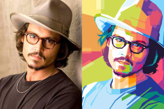 create your photo into awesome wpap pop art portrait