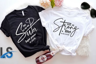 do minimalist typography and custom t shirt design for you