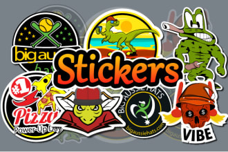 design lettering custom sticker graffiti merchandise badge circular round logo