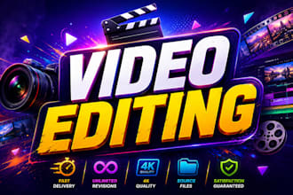 do video editing, youtube shorts, vlogs, podcasts, tiktok, reels, highlights