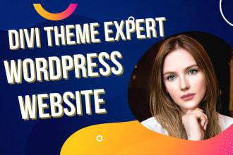 create wordpress website design redesign using divi builder, divi theme expert