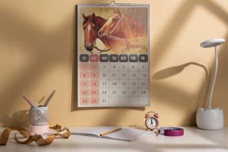 do planner journal desk or wall calendar design
