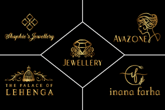 do modern luxury fashion jewelry boutique signature clothing crown logo design